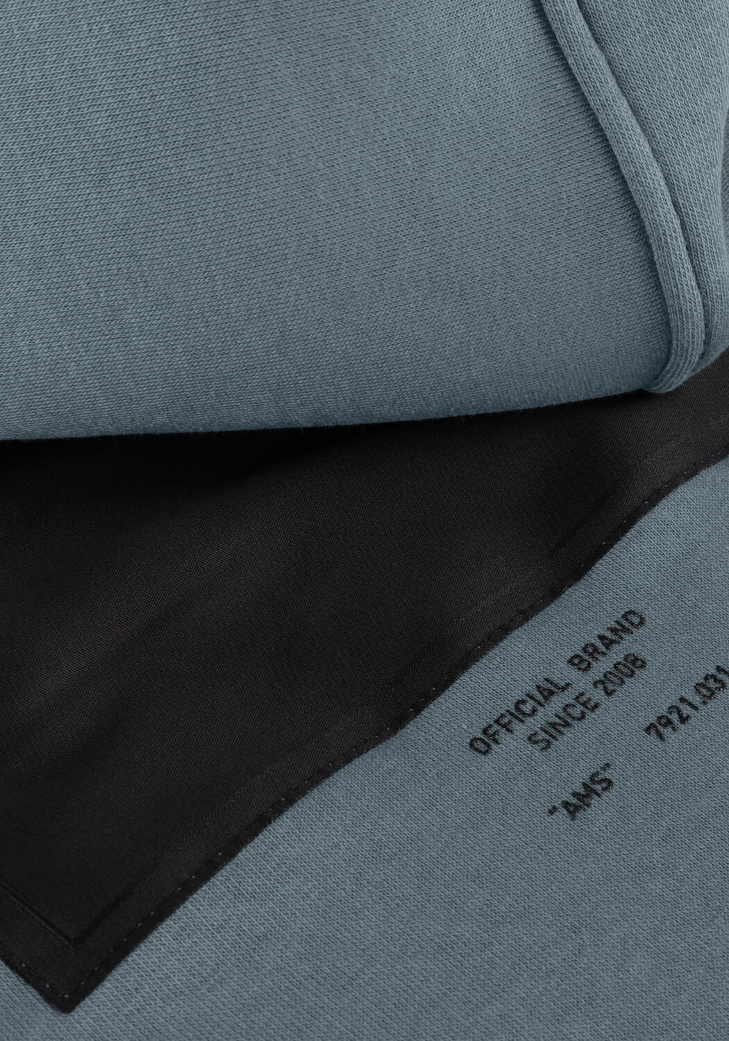 Blaue PUREWHITE Sweatshirt HOODIE WITH FRONT PRINT AND BACK ARTWORK - large