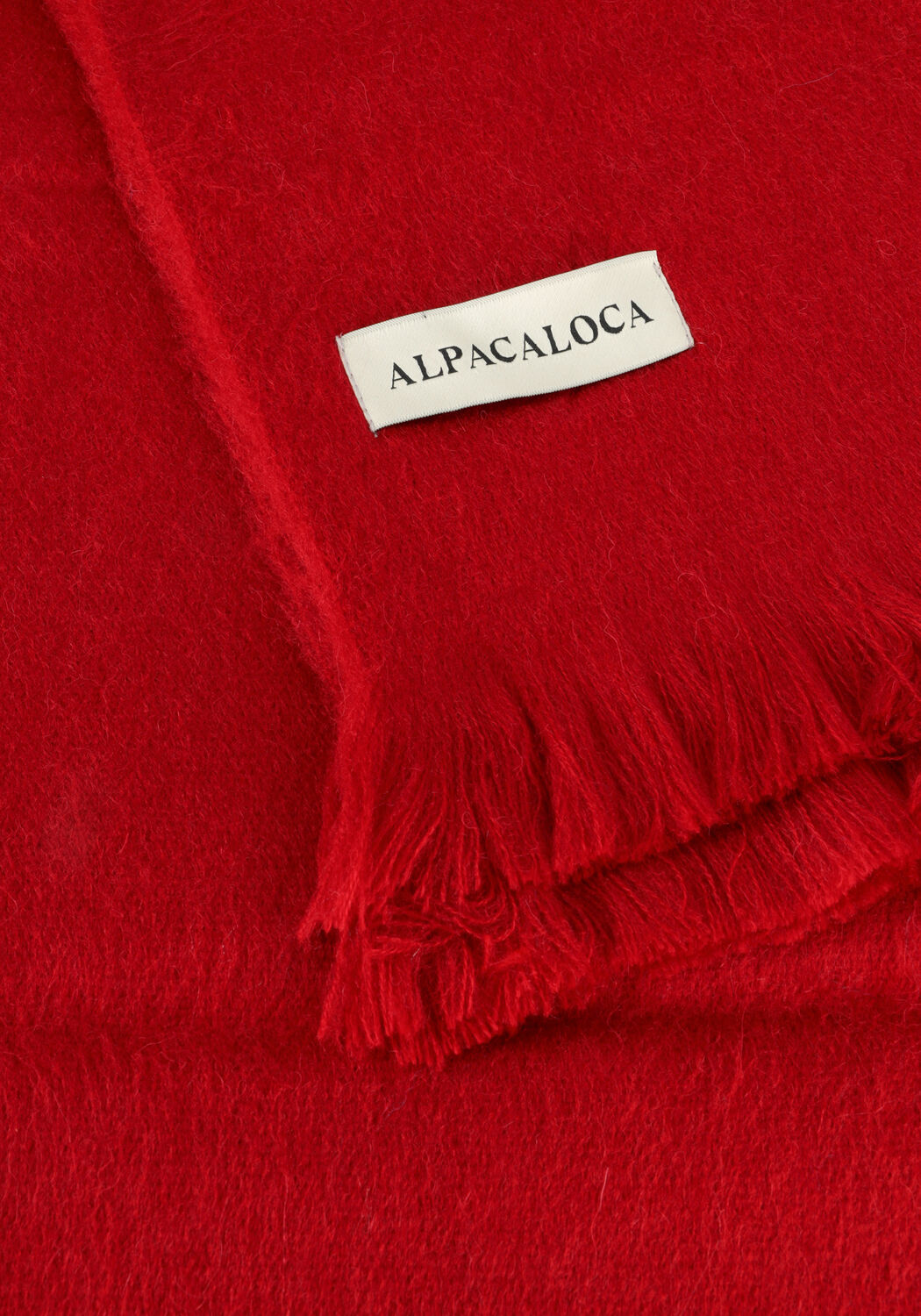 Rote ALPACA LOCA Schal 601 SCARF - large