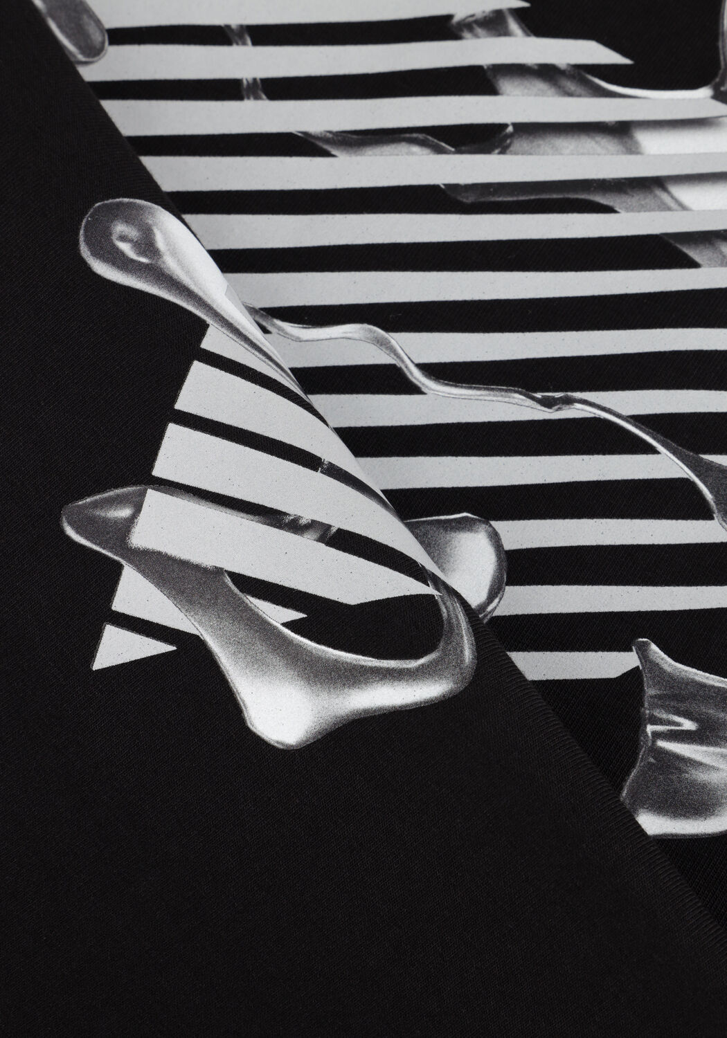 Schwarze PURE PATH T-shirt REGULAR FIT T-SHIRTS CREWNECK SS101 - large