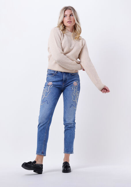 Beige SCOTCH & SODA Pullover CREWNECK PULLOVER WITH PUFFED SLEEVES - large