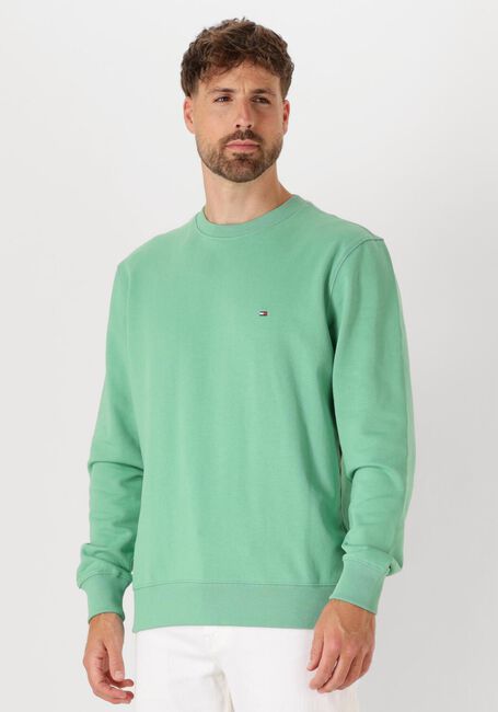 Grüne TOMMY HILFIGER Pullover ESSENTIAL TERRY CREWNECK - large