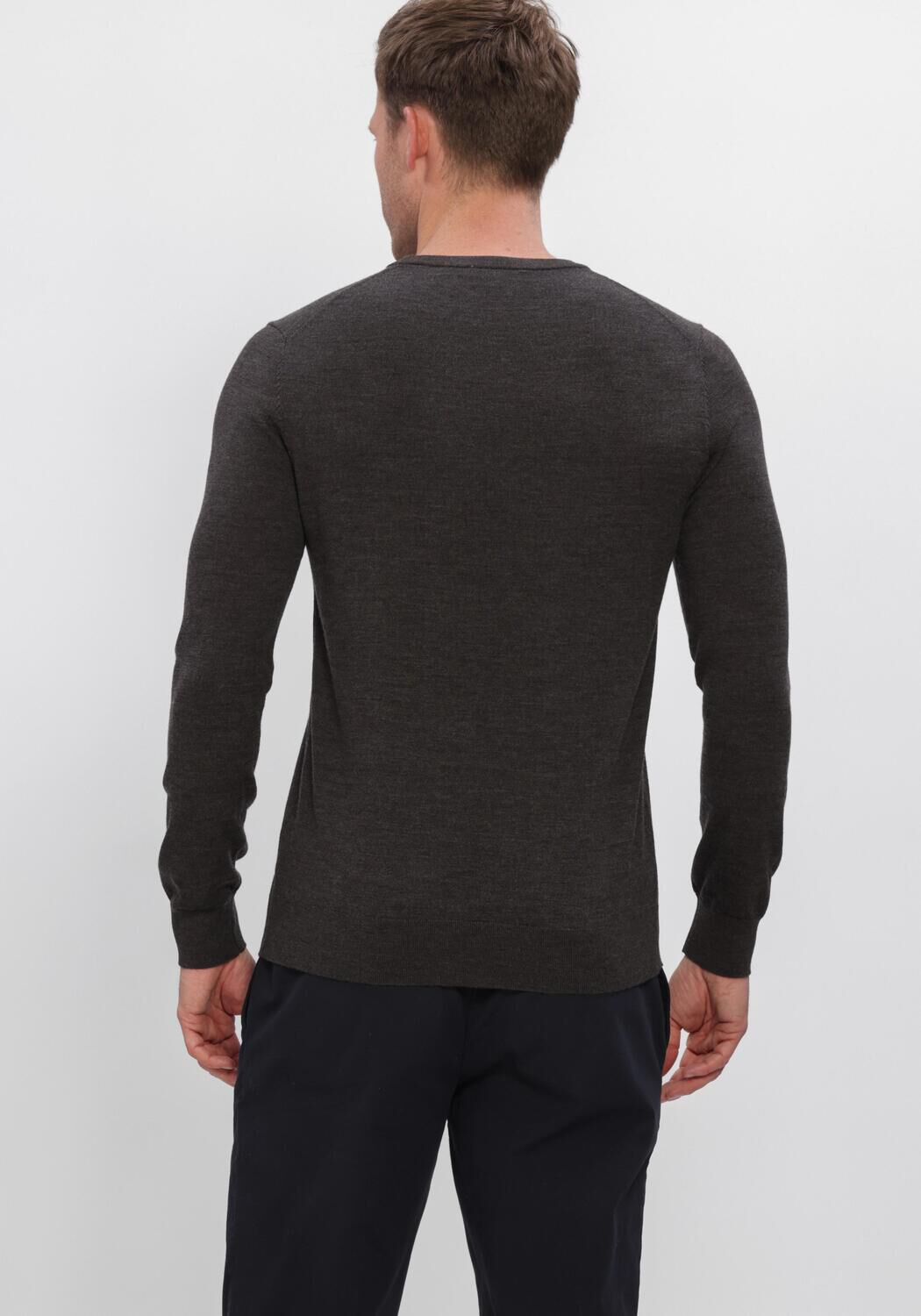 Dunkelgrau PROFUOMO Pullover EXTRAFINE MERINO - large