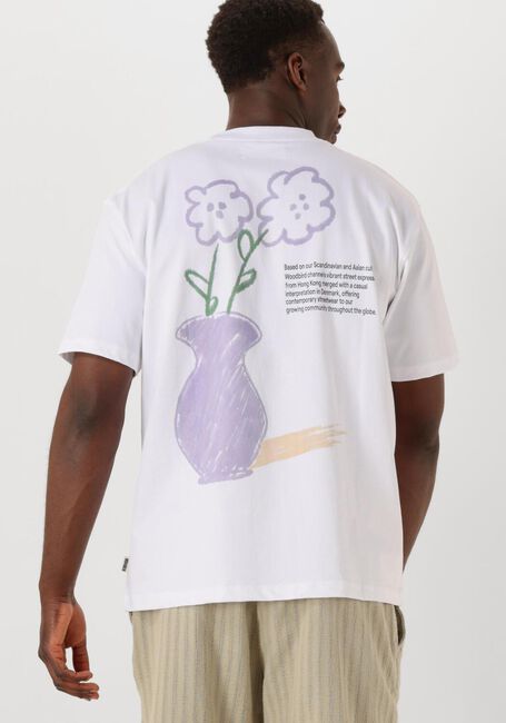 Weiße WOODBIRD T-shirt WBBANE CRAY TEE - large