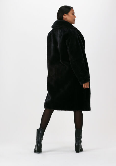 Schwarze BEAUMONT Fake-Fur-Jack BONDED TEDDY COAT - large