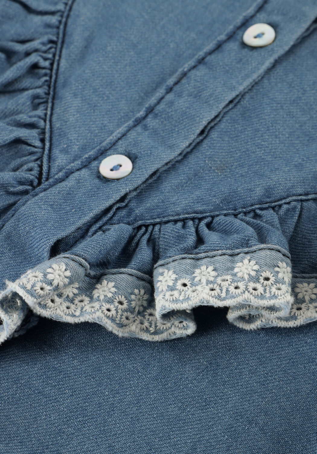 Blaue MY LITTLE COZMO Blusen HAZELK207S6 - large