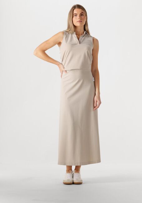 Beige PENN & INK Midirock SKIRT - large