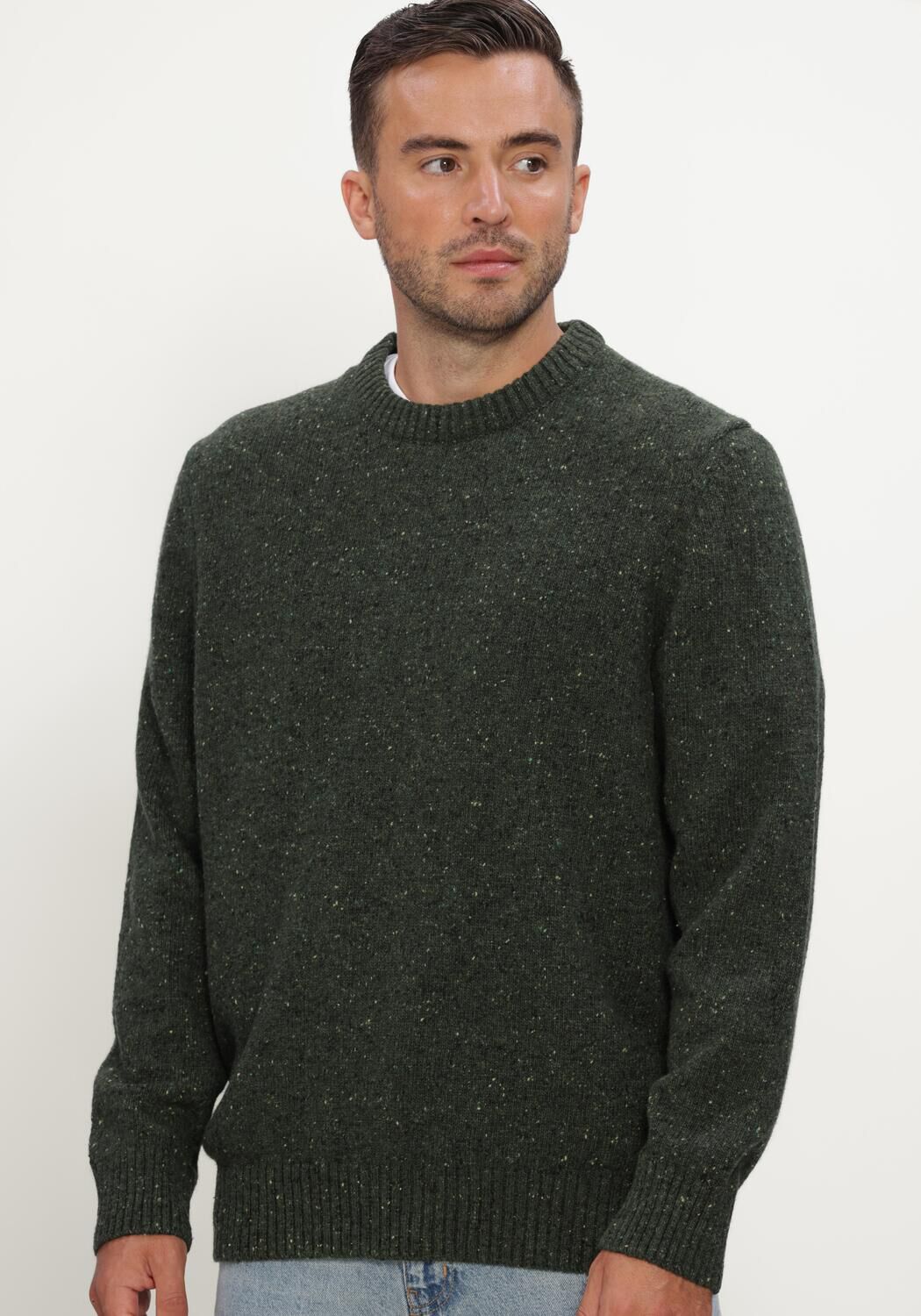 Dunkelgr&uuml;n JC RAGS Pullover CREW-NECK SWEATER BUD - large