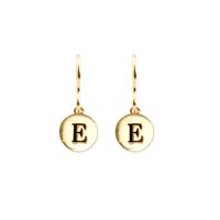 Goldfarbene ATLITW STUDIO Ohrringe CHARACTER EARRINGS LETTER GOLD - medium