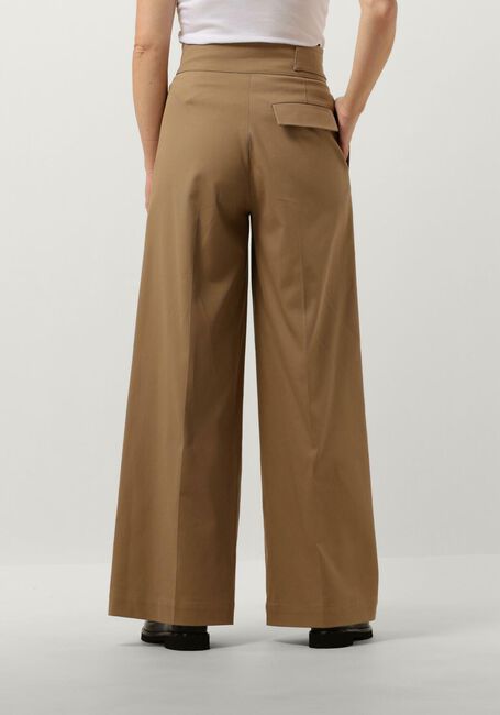 Camelfarbene VANILIA Weite Hose TWILL WIDE LEG PLEATS - large
