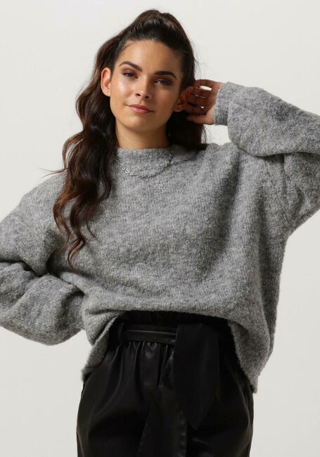 Hellgrau NOTRE-V Pullover NV-CLARICE BOUCLE KNIT BLOUSE - large