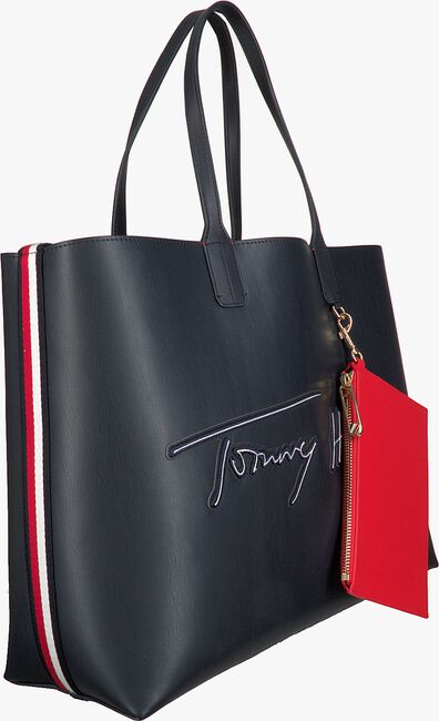 Blaue TOMMY HILFIGER Shopper ICONIC TOTE SIGNATURE - large