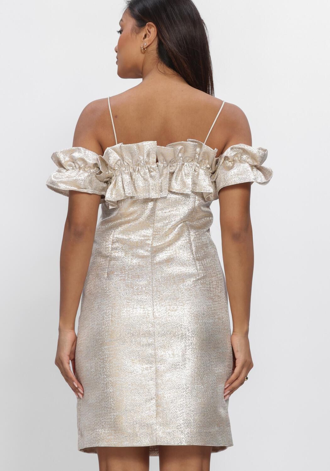 Goldfarbene BRUUNS BAZAAR Kleider WALLICHIABBMARTHA DRESS - large