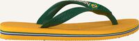 Gelbe HAVAIANAS Zehentrenner BRASIL LOGO KIDS Gelbe HAVAIANAS Zehentrenner BRASIL LOGO KIDS - medium