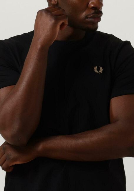 Schwarze FRED PERRY T-shirt RINGER T-SHIRT - large