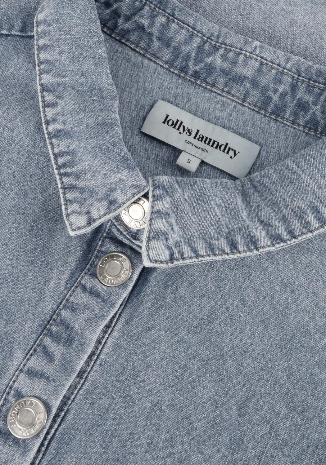 Blaue LOLLYS LAUNDRY Blusen BONOLL SHIRT SS - large