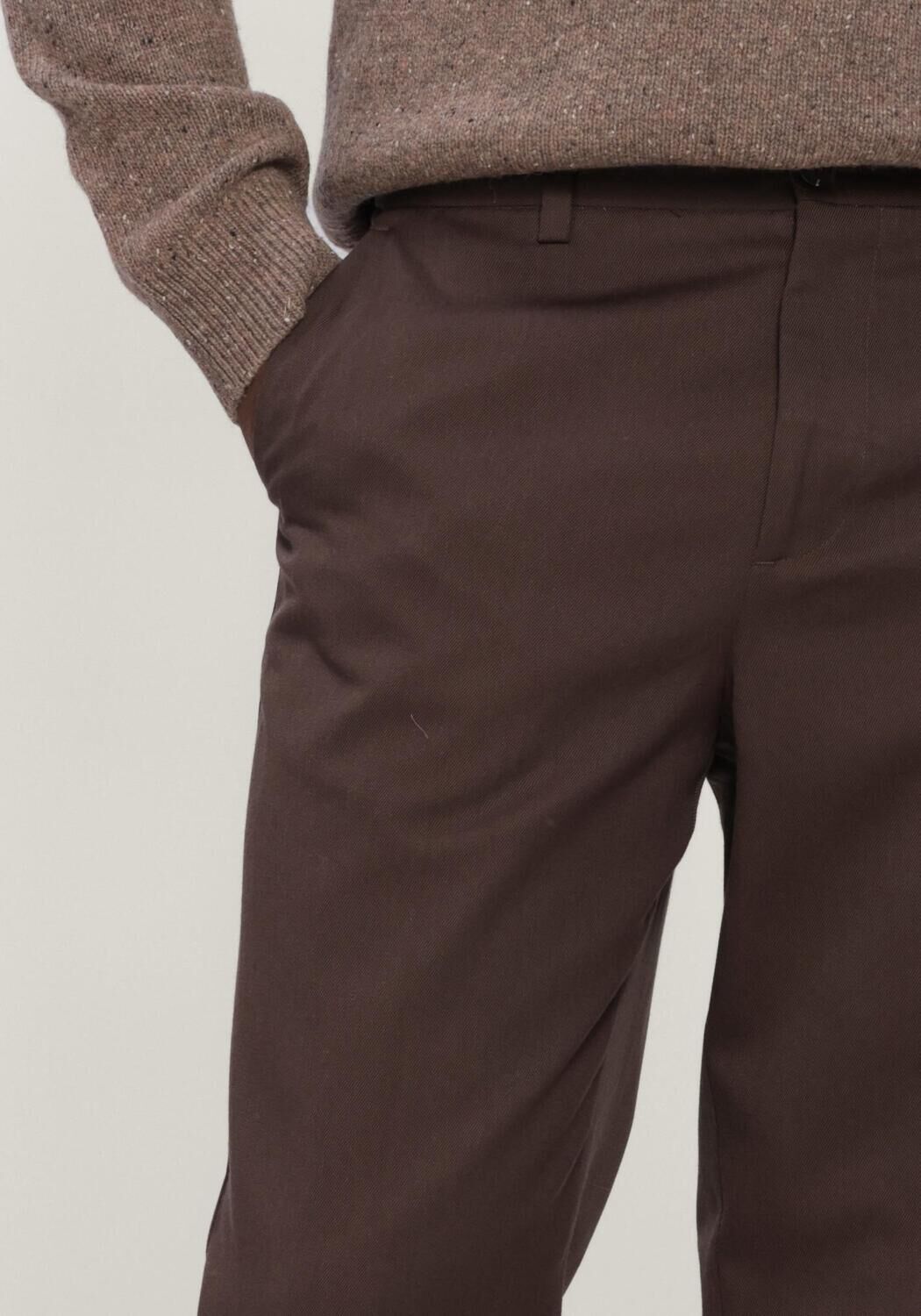 Braune SELECTED MEN Hose SLM220-LOOSE LUKE WOOL BLEND PANT - large