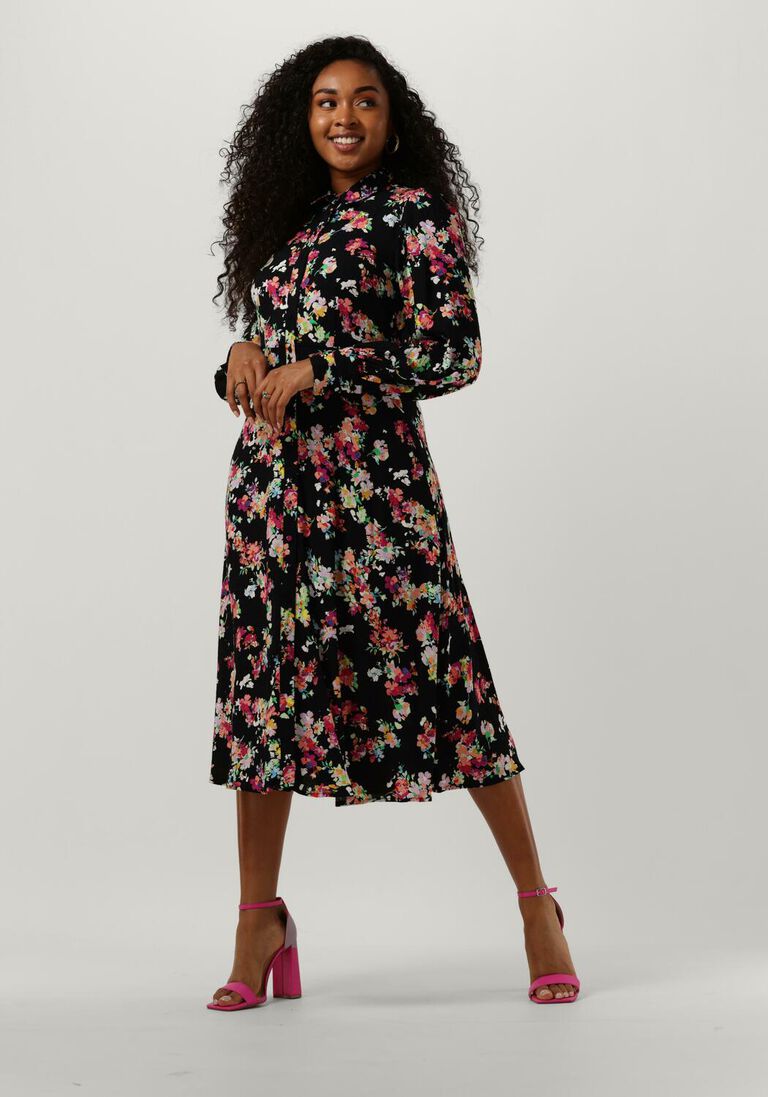 schwarze y.a.s. midikleid yasaloma ls midi shirt dress s
