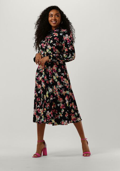 Schwarze Y.A.S. Midikleid YASALOMA LS MIDI SHIRT DRESS S - large