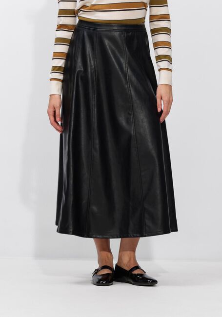 Schwarze NEO NOIR Midirock RAYA FAUX LEATHER SKIRT - large