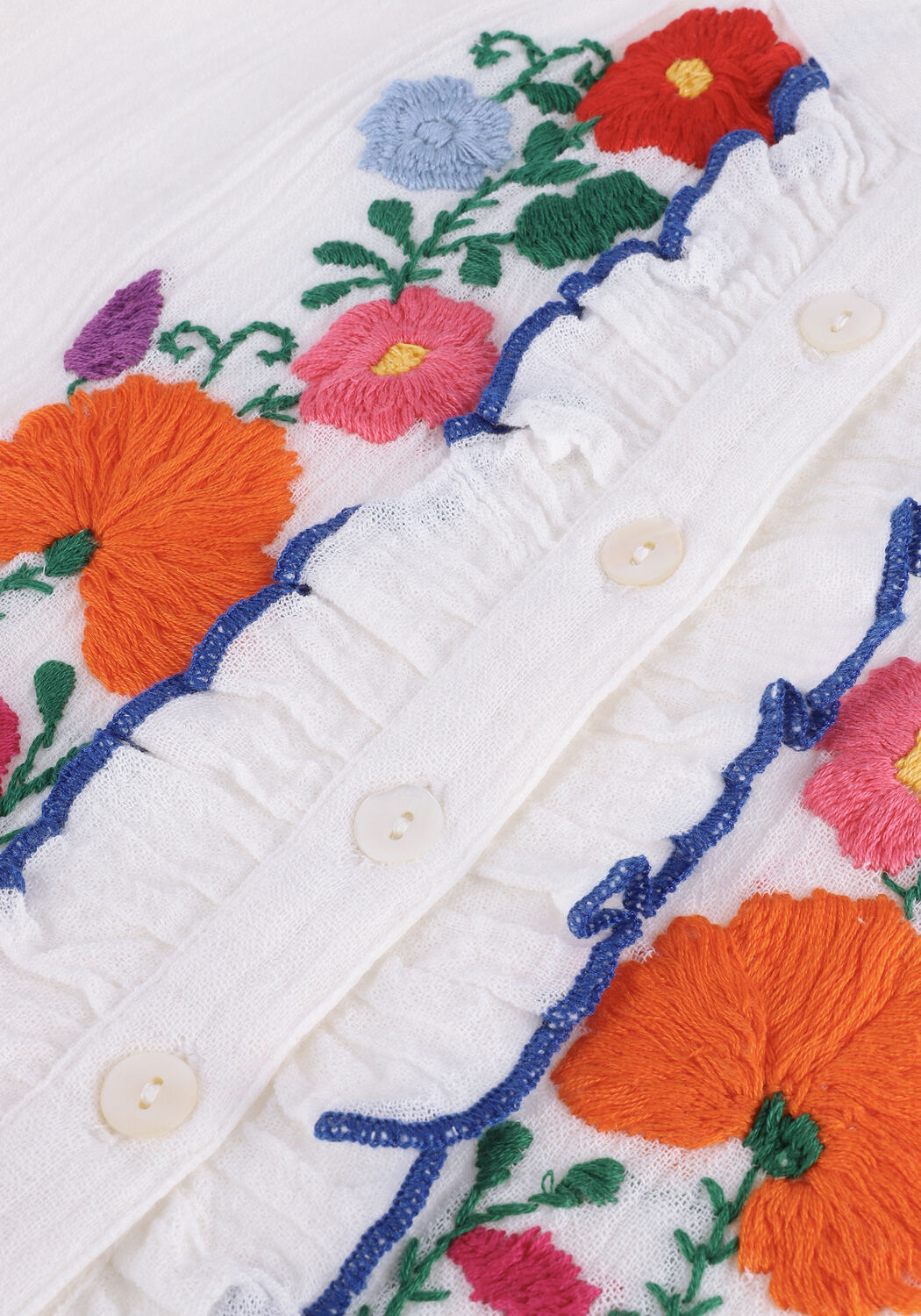 Wei&szlig;e ANTIK BATIK Blusen CLOTHILDE BLOUSE - large