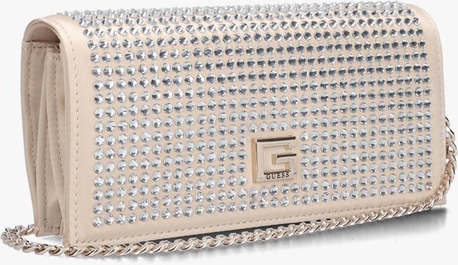 Goldfarbene GUESS Umhängetasche GILDED GLAMOUR XBODY CLUTCH - large