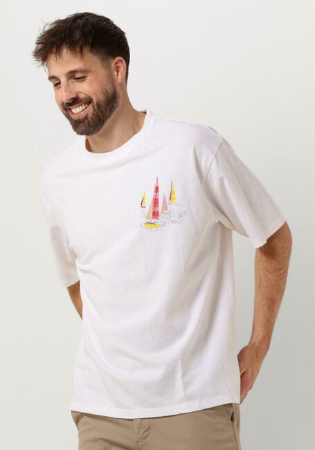 Weiße SCOTCH & SODA T-shirt FRONT BACK ARTWORK T-SHIRT - large