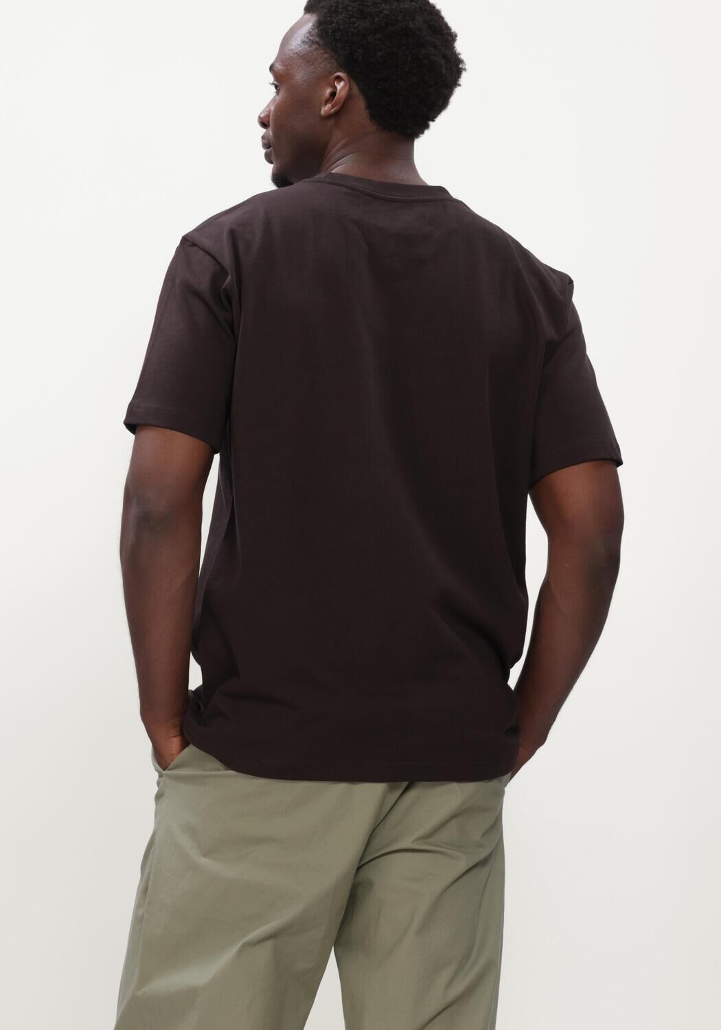 Braune DSTREZZED T-shirt DS_COLLIN SS TEE - large