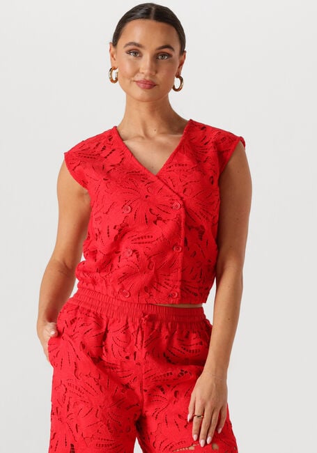 Rote POM AMSTERDAM Top TOP LACE BLOOM RED - large