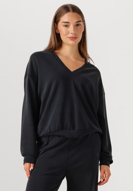 Schwarze ALIX THE LABEL Pullover LADIES KNITTED V-NECK SWEATER - large