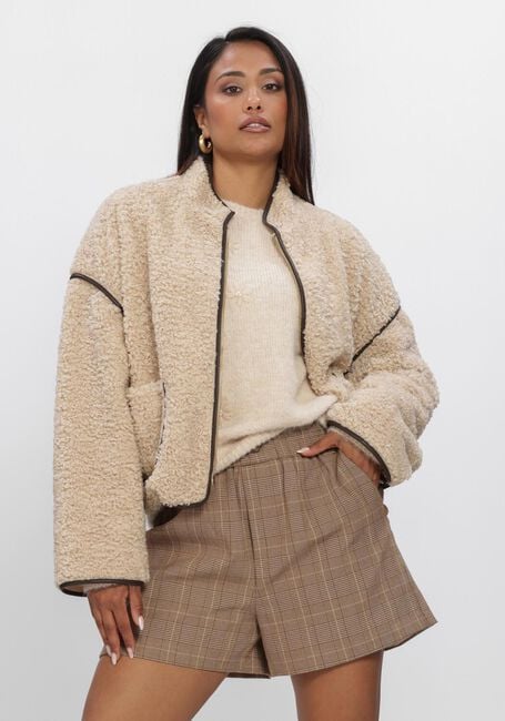 Beige NUKUS Teddy-Jacke HEINEKE JACKET - large