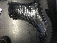 Schwarze NOTRE-V Schn&uuml;rboots A48205 SAMPLE - medium