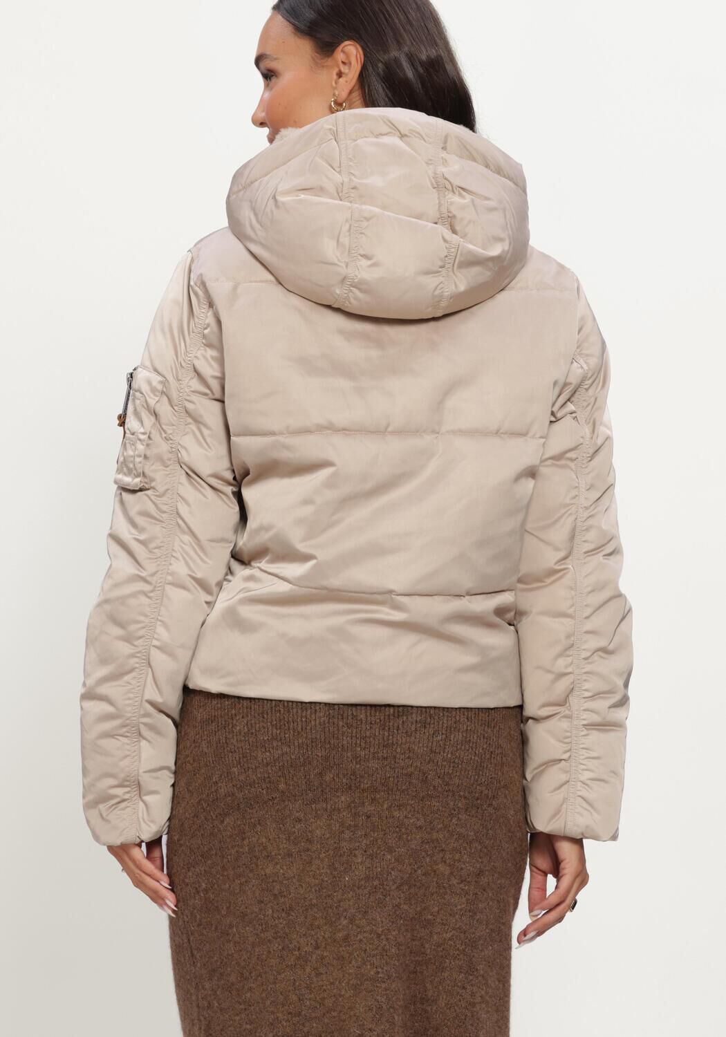 Beige MOSCOW Wattierte Jack 04-08-ATLENA - large