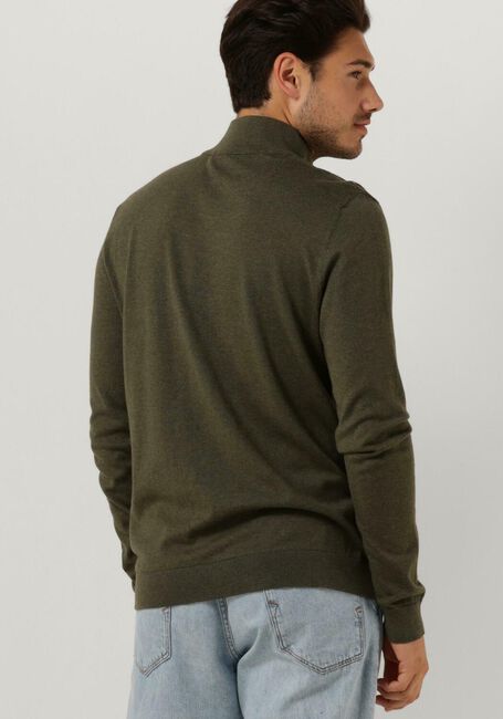 Dunkelgrün SELECTED HOMME Pullover SLHBERG HALF ZIP CARDIGAN NOOS - large