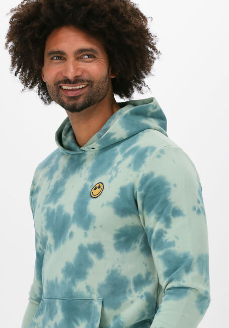 Blaue KULTIVATE Sweatshirt SW SMILE DYE - large