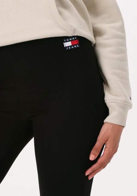 Schwarze TOMMY JEANS Schlaghose TJW BADGE FLARE LEGGING - large