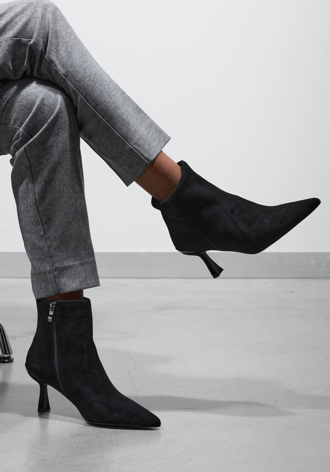 Schwarze STEFANO LAURAN Stiefeletten BOTIN - medium