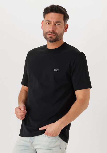 Schwarze GENTI T-shirt T-SHIRT SS J2042-1223 - large