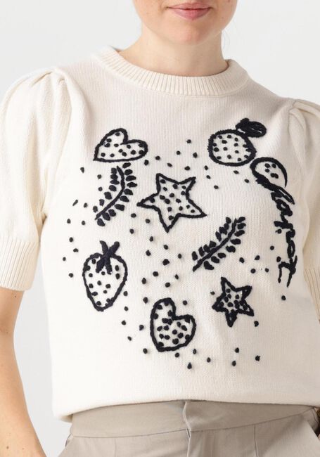 Weiße FABIENNE CHAPOT Pullover EDO SHORT SLEEVE PULLOVER - large