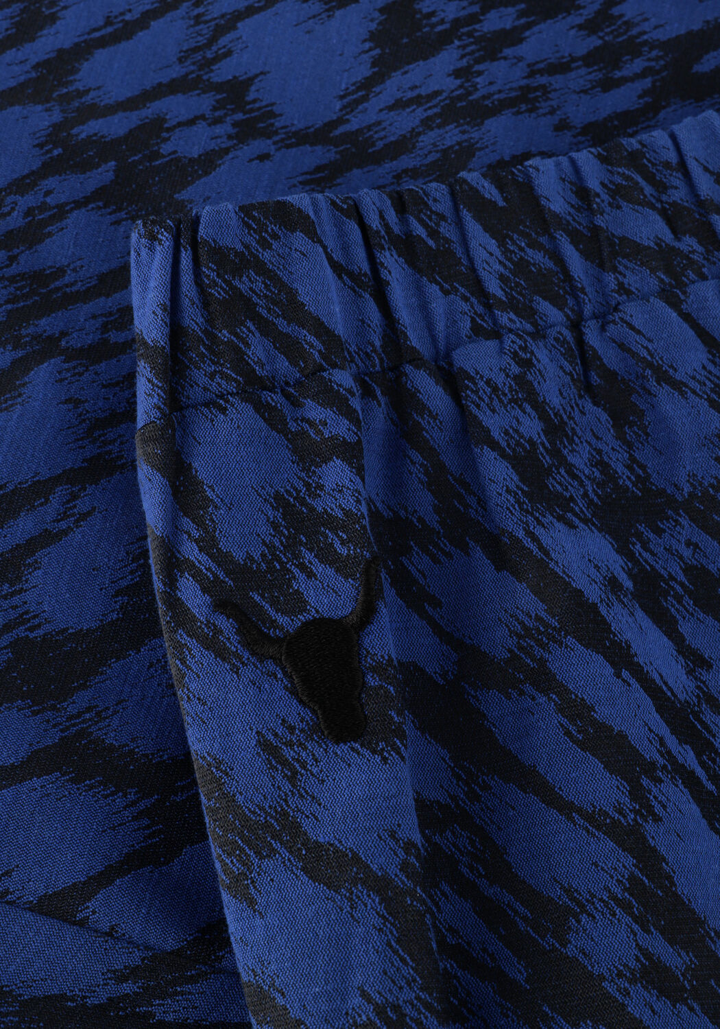 Blaue ALIX THE LABEL Schlaghose LADIES WOVEN SKETCHY ANIMAL FLARED PANTS - large