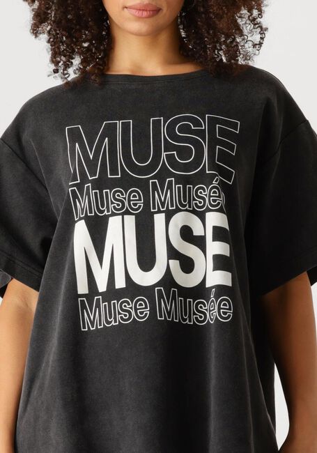Schwarze COPENHAGEN MUSE T-shirt CMMUSE-LOGO-TEE - large