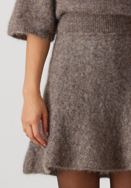 Braune SECOND FEMALE Minirock EMMALOU KNIT SKIRT - large