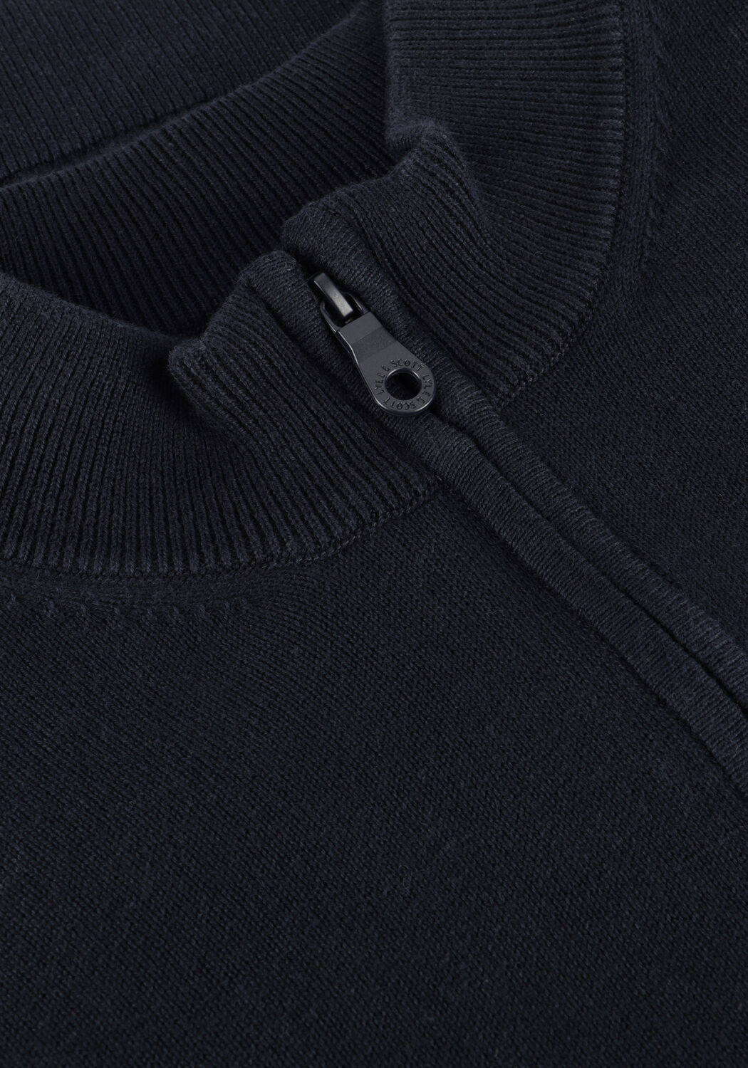 Dunkelblau LYLE & SCOTT Pullover 1/4 ZIP JUMPER - large