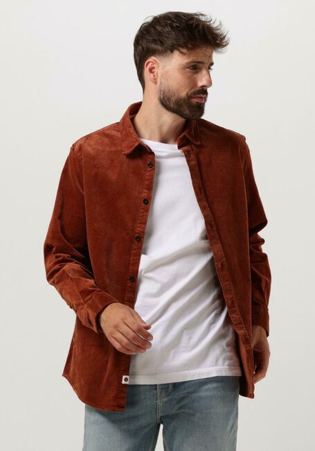 Braune ANERKJENDT Overshirt AKLEIF CORDUROY SHIRT - large