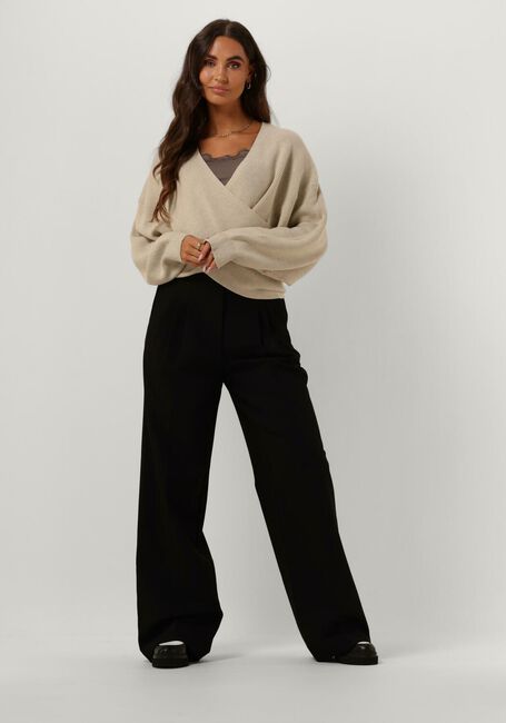 Beige MSCH COPENHAGEN Pullover MSCHZINELLE RACHELLE WRAP PULLOVER - large