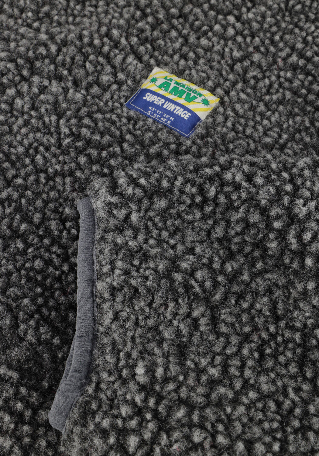 Dunkelgrau AMERICAN VINTAGE Fake-Fur-Jack HOKTOWN WOMAN - large