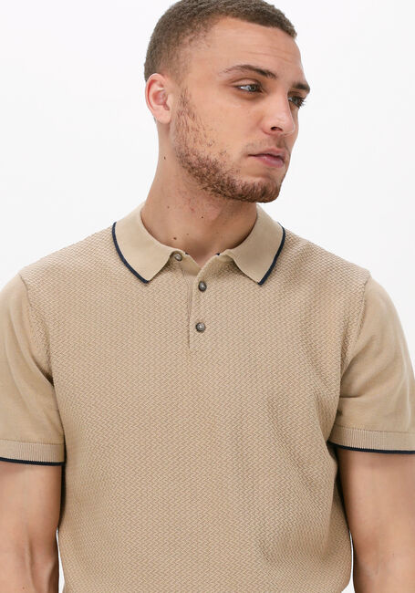 Grüne SELECTED HOMME Polo-Shirt SLHHANK SS KNIT BUTTON POLO - large