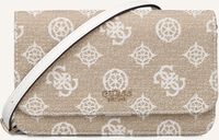 Weiße GUESS Umhängetasche LORALEE XBODY FLAP ORGANIZER - medium