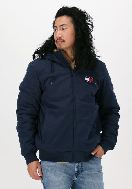 Blaue TOMMY JEANS Jack TJM FLEECE LINED SHELL JACKET - large
