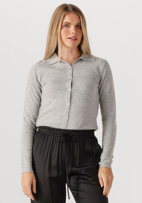 Hellgrau RESORT FINEST Pullover POLO SHORT CARDIGAN - large