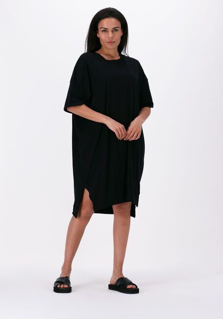 Schwarze 10DAYS Midikleid OVERSIZED TEE DRESS HEART - large